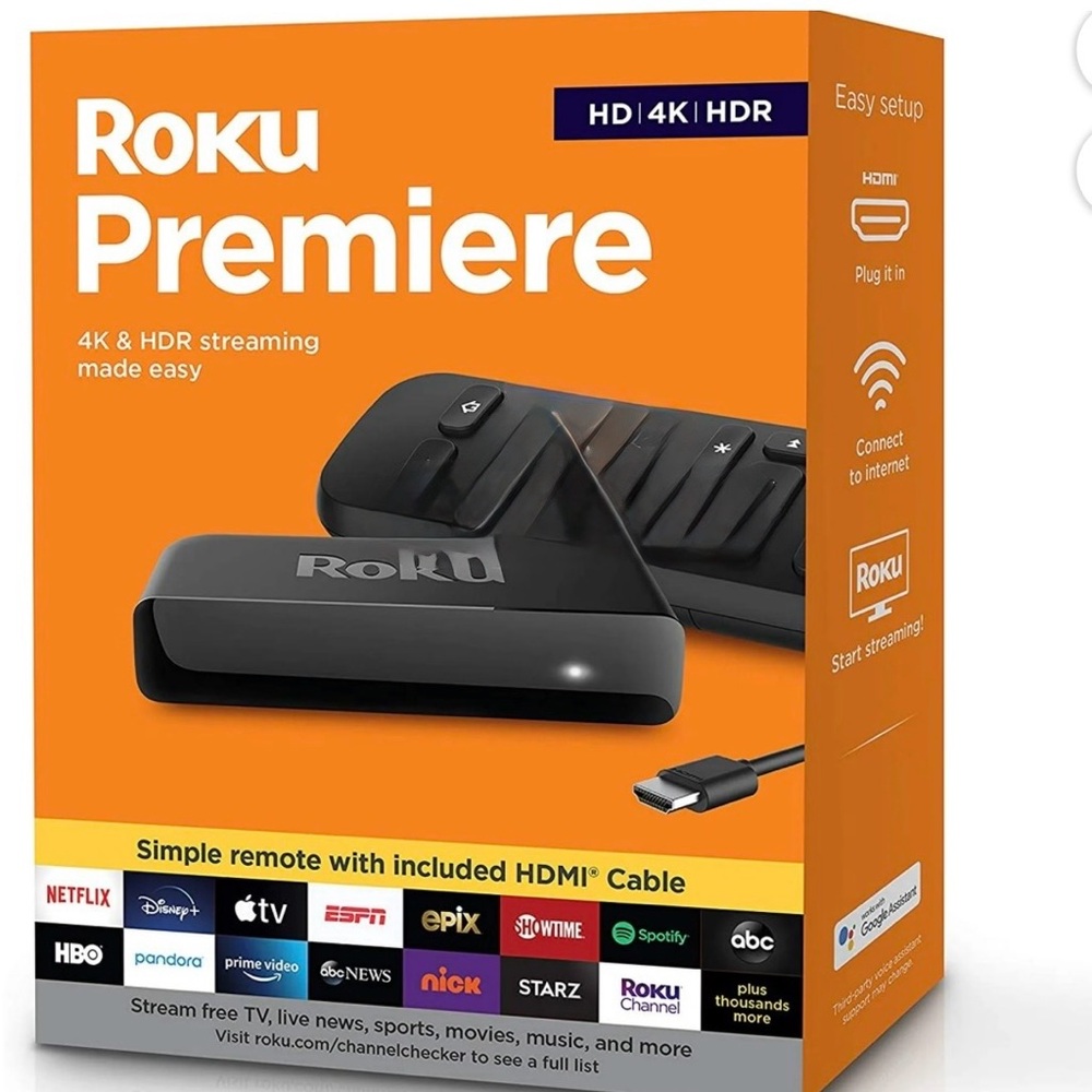 Roku Premiere 4K HDR Streaming Player - Black